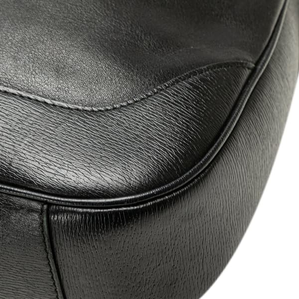 Pre-owned Gucci Leather Bamboo Satchel Black
