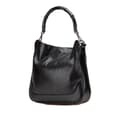 Miniatyrbild 2 av 10: Pre-owned Gucci Leather Bamboo Satchel Black