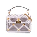 Pikkukuva 1 / 10: Pre-owned Valentino Medium PVC Roman Stud Satchel White