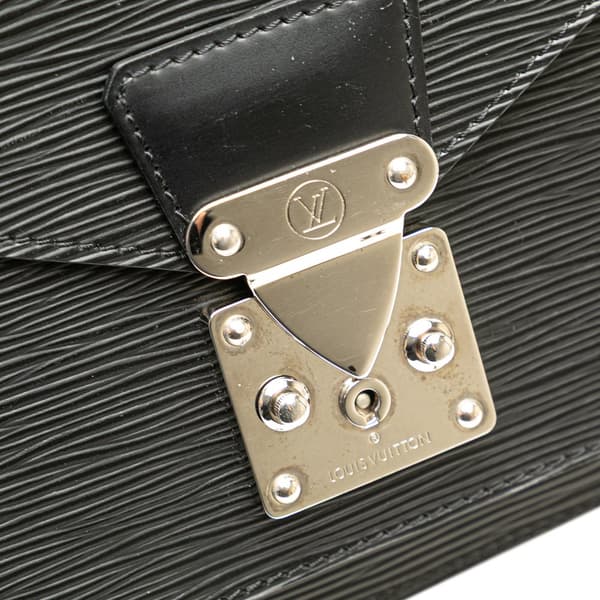 Pre-owned Louis Vuitton Epi Monceau 28 Black
