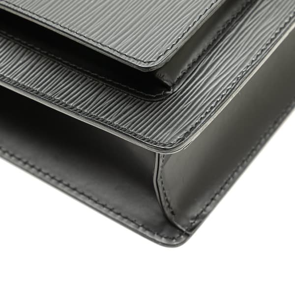 Pre-owned Louis Vuitton Epi Monceau 28 Black
