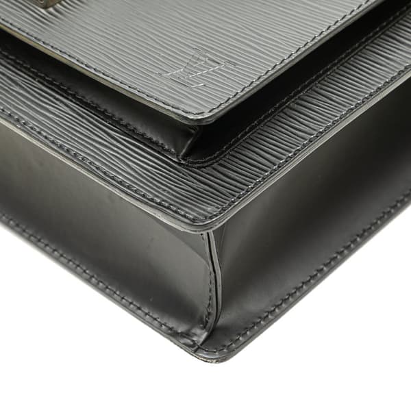 Pre-owned Louis Vuitton Epi Monceau 28 Black