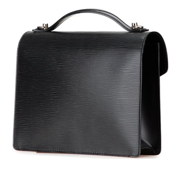 Pre-owned Louis Vuitton Epi Monceau 28 Black