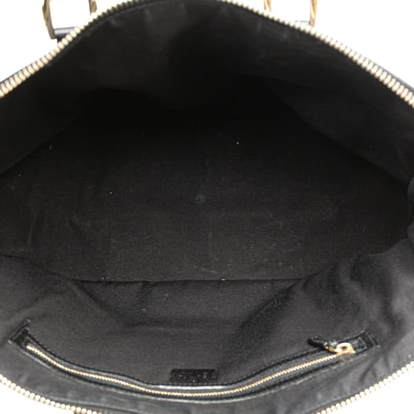 Pre-owned Gucci GG Canvas Dome Nailhead Handbag Black