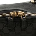 Miniatyrbild 7 av 10: Pre-owned Gucci GG Canvas Dome Nailhead Handbag Black