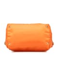 Miniatyrbild 3 av 10: Pre-owned Prada Saffiano Trimmed Tessuto Satchel Orange