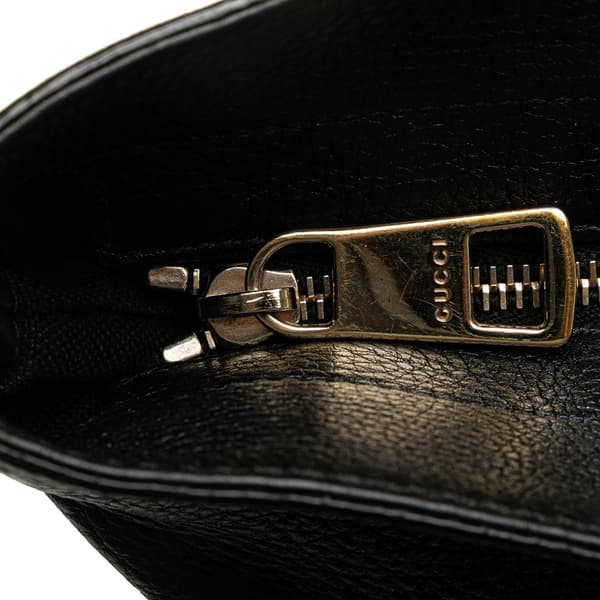 Pre-owned Gucci Large Calfskin Bamboo Shopper Satchel Black