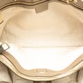 Miniatyrbilde 5 av 9: Pre-owned Gucci Medium Calfskin Bamboo Shopper Satchel Gold