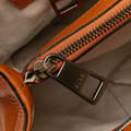 Miniatyrbild 8 av 8: Pre-owned Gucci Medium Calfskin Bamboo Shopper Satchel Orange