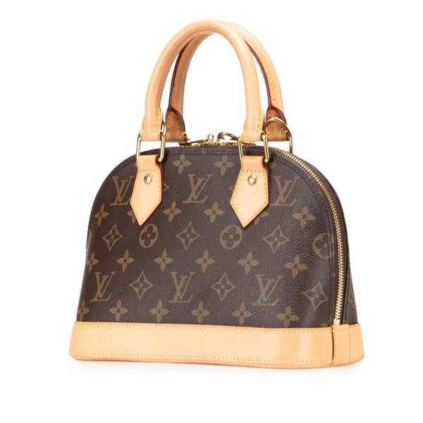 Pre-owned Louis Vuitton Monogram Alma BB Brown