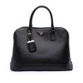 Pikkukuva 1 / 10: Pre-owned Prada Medium Saffiano Lux Open Promenade Satchel Black