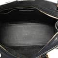 Miniatyrbild 4 av 10: Pre-owned Saint Laurent Baby Leather Monogram Cabas Satchel Black