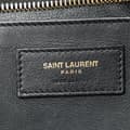 Miniatyrbild 5 av 10: Pre-owned Saint Laurent Baby Leather Monogram Cabas Satchel Black
