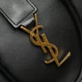Miniatyrbild 8 av 10: Pre-owned Saint Laurent Baby Leather Monogram Cabas Satchel Black