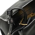 Miniatyrbild 9 av 10: Pre-owned Saint Laurent Baby Leather Monogram Cabas Satchel Black
