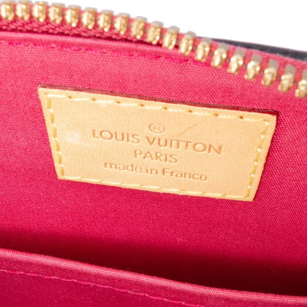 Pre-owned Louis Vuitton Monogram Vernis Alma BB Red