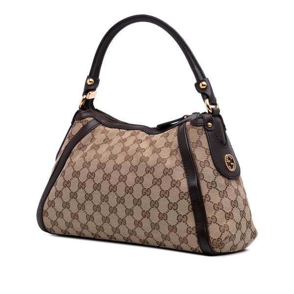 Pre-owned Gucci GG Canvas Scarlett Handbag Brown