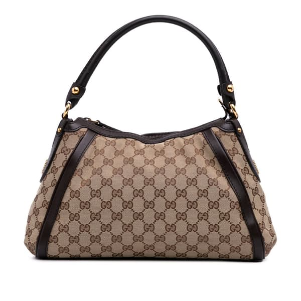 Pre-owned Gucci GG Canvas Scarlett Handbag Brown