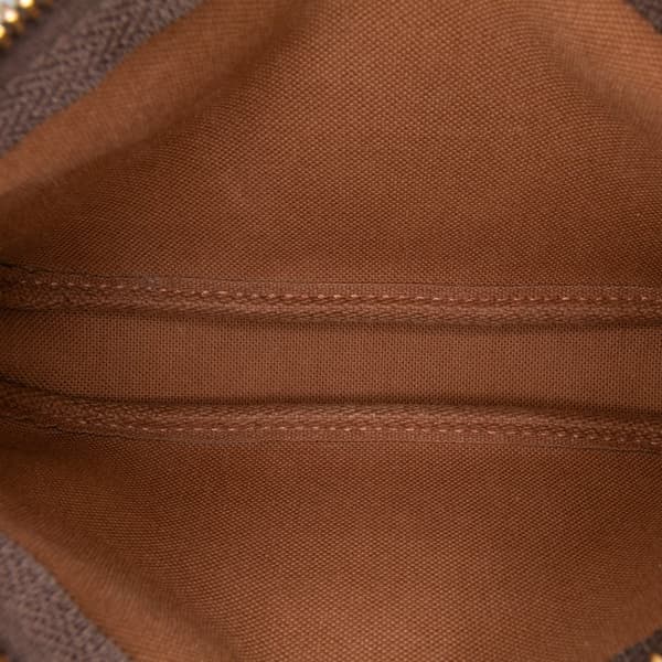 Pre-owned Louis Vuitton Monogram Mini Pochette Accessoires Brown