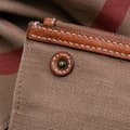 Miniatyrbild 10 av 10: Pre-owned Burberry Medium Mega Check Canvas Ashby Bucket Bag Brown