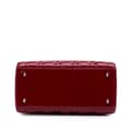 Miniatyrbilde 3 av 10: Pre-owned Dior Medium Patent Cannage Lady Dior Red