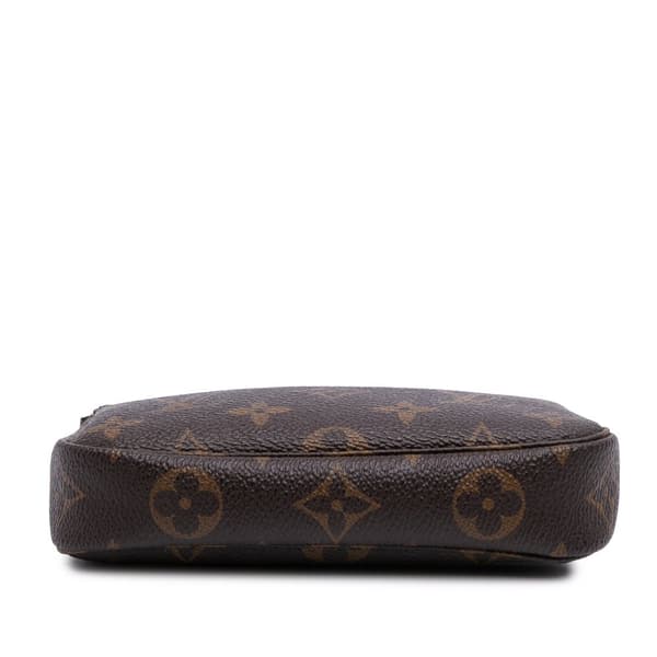 Pre-owned Louis Vuitton Monogram Mini Pochette Accessoires Brown
