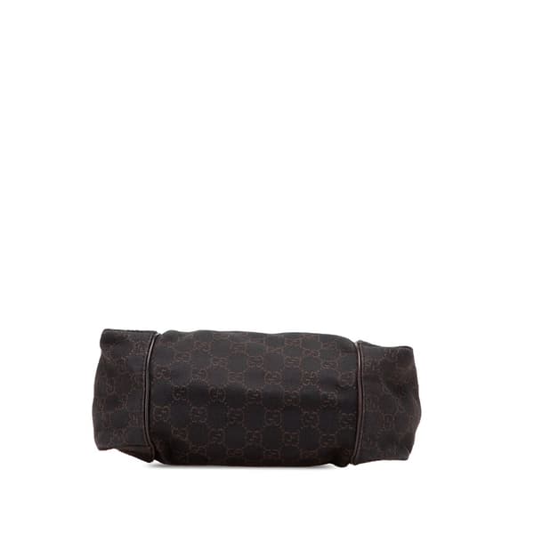 Pre-owned Gucci GG Denim Handbag Brown