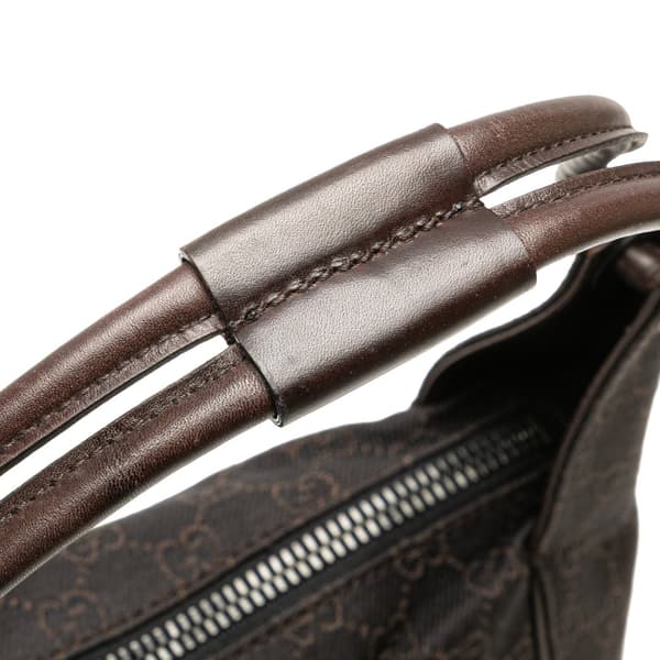 Pre-owned Gucci GG Denim Handbag Brown