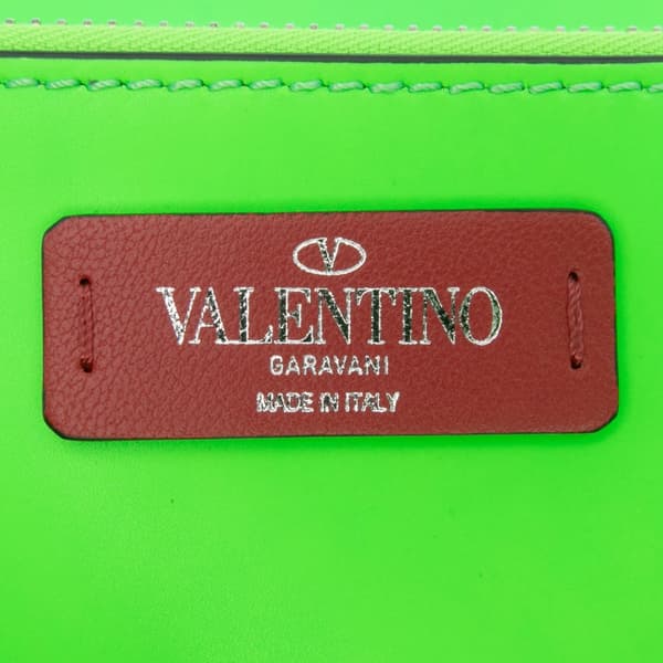 Pre-owned Valentino Leather VLTN Satchel Green