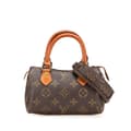 Pikkukuva 1 / 10: Pre-owned Louis Vuitton Monogram Nano Speedy Bandouliere Brown