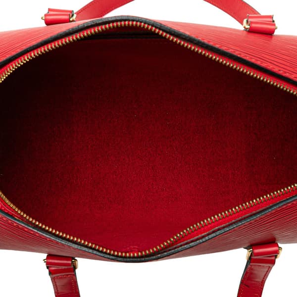 Pre-owned Louis Vuitton Epi Soufflot Red