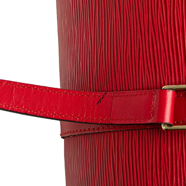 Pre-owned Louis Vuitton Epi Soufflot Red