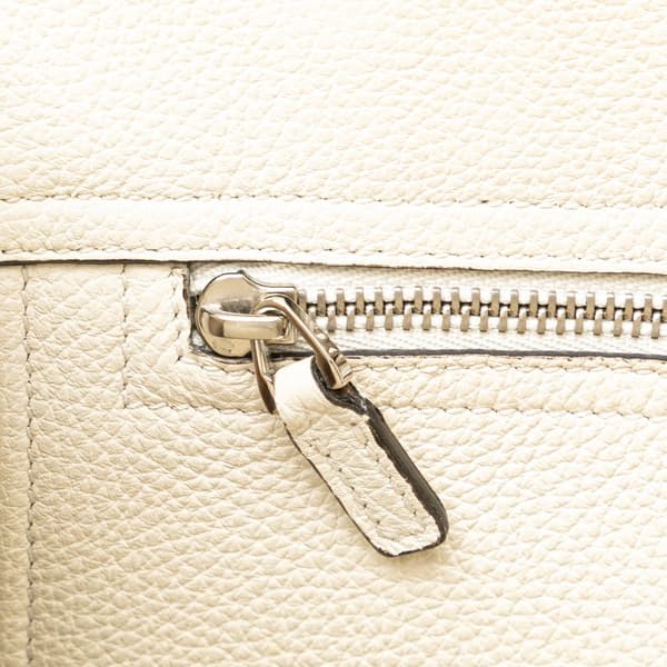 Pre-owned Gucci Small Grained Calfskin Soft Jackie Tote White