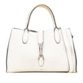 Miniatyrbild 1 av 10: Pre-owned Gucci Small Grained Calfskin Soft Jackie Tote White