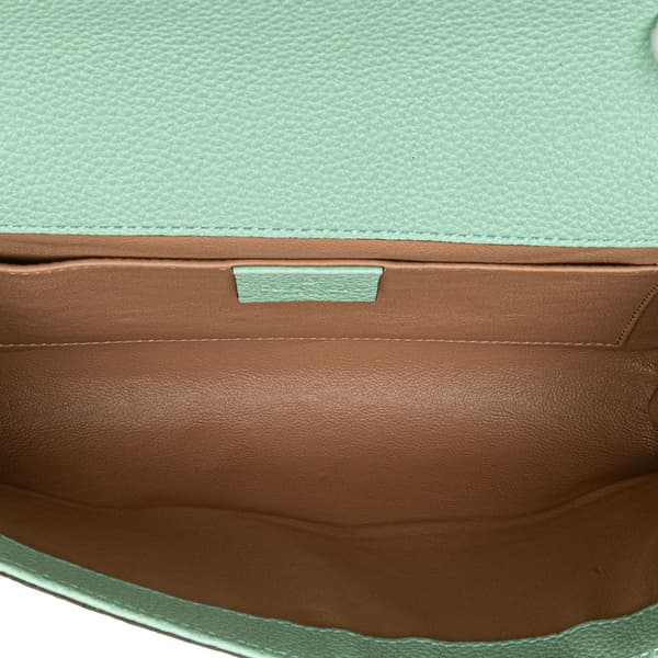Pre-owned Gucci Small Leather Zumi Satchel Green