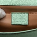 Miniatyrbild 5 av 10: Pre-owned Gucci Small Leather Zumi Satchel Green