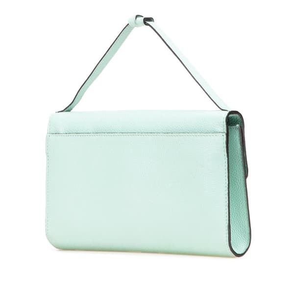 Pre-owned Gucci Small Leather Zumi Satchel Green