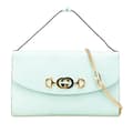 Miniatyrbild 1 av 10: Pre-owned Gucci Small Leather Zumi Satchel Green