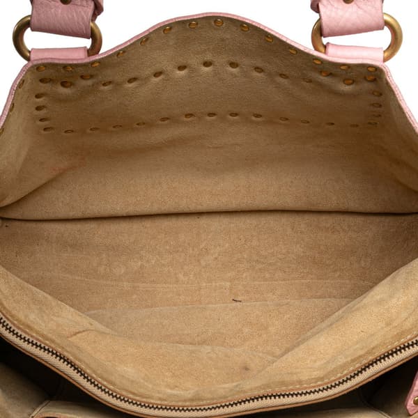 Pre-owned Celine Studded Leather Boogie Handbag Pink