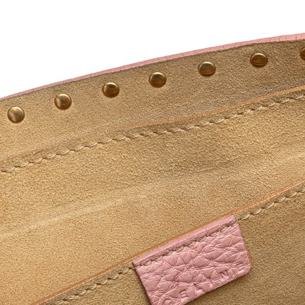 Pre-owned Celine Studded Leather Boogie Handbag Pink