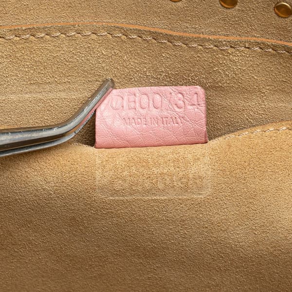 Pre-owned Celine Studded Leather Boogie Handbag Pink