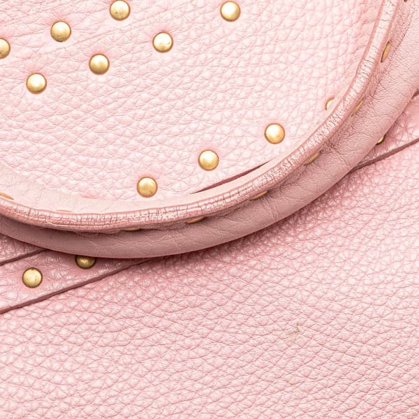 Pre-owned Celine Studded Leather Boogie Handbag Pink