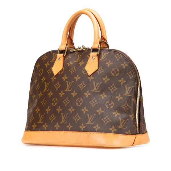 Pre-owned Louis Vuitton Monogram Alma PM Brown