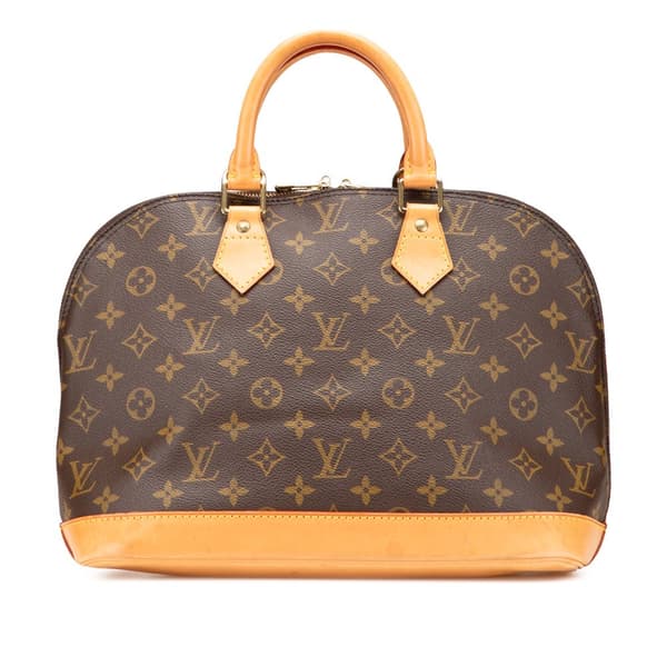 Pre-owned Louis Vuitton Monogram Alma PM Brown