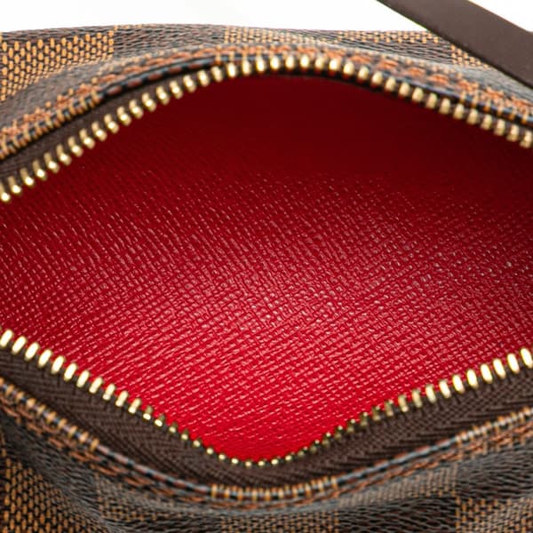 Pre-owned Louis Vuitton Damier Ebene Papillon Pochette Brown