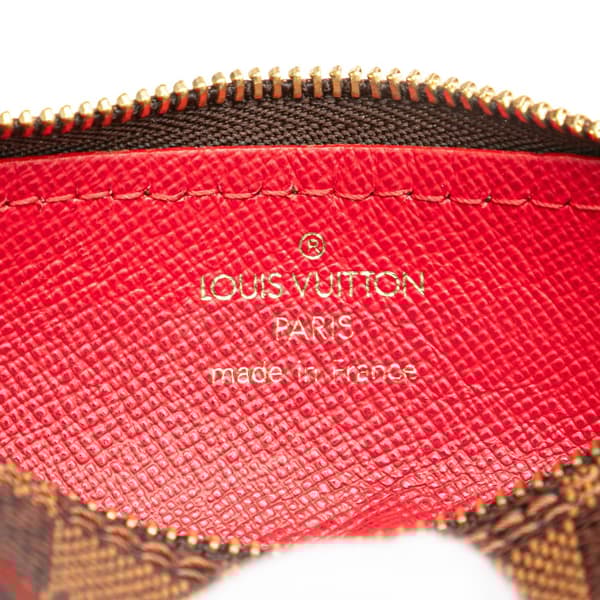 Pre-owned Louis Vuitton Damier Ebene Papillon Pochette Brown