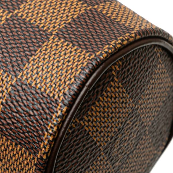 Pre-owned Louis Vuitton Damier Ebene Papillon Pochette Brown