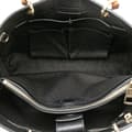 Miniatyrbilde 5 av 10: Pre-owned Gucci Medium Calfskin Bamboo Shopper Satchel Black