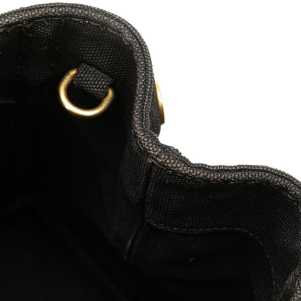 Pre-owned Prada Small Canvas Canapa Logo Satchel Black
