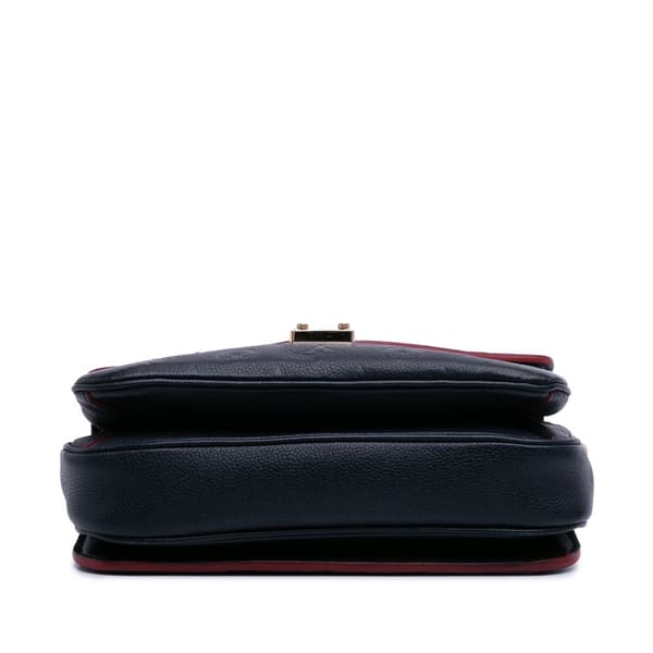 Pre-owned Louis Vuitton Monogram Empreinte Pochette Metis Blue